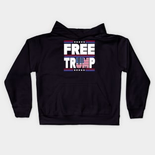 Funny "FREE TRUMP" Political Design Kids Hoodie